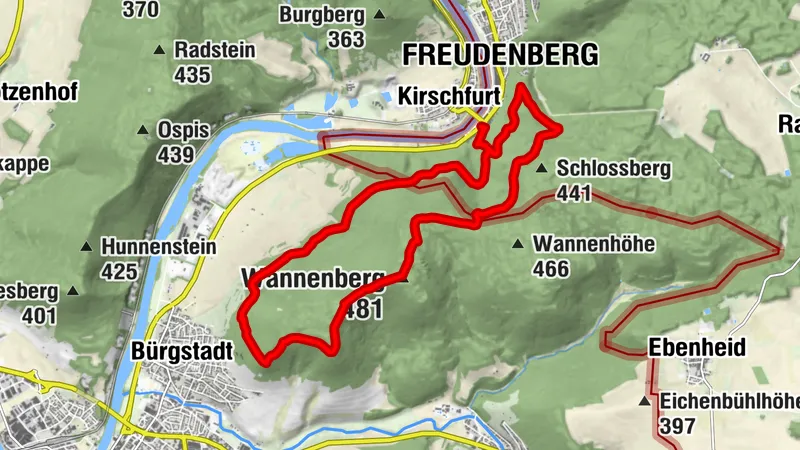 LT 1 Zu den Heunesteinen