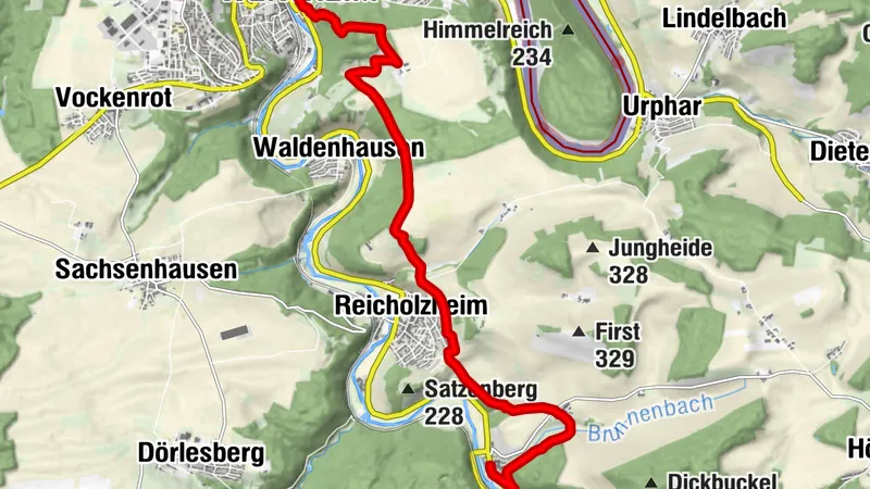 Panoramaweg Taubertal  7. Etappe