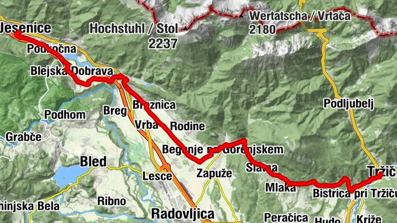 Plečnikova Gorenjska (etapa Tržič - Jesenice)