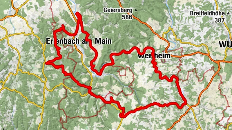 3-Länder-Rad-Event 2019: Gesamtstrecke der Jubiläumstour