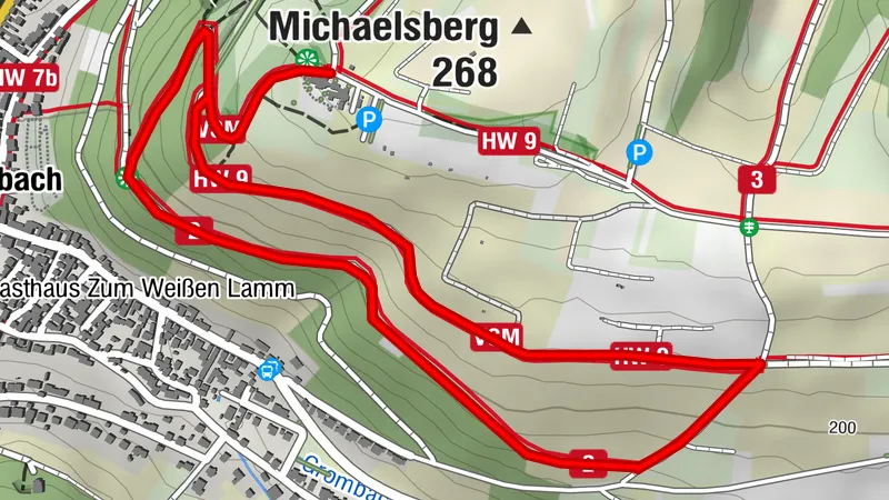 Rundwanderweg 2 - Der "Kappelbergweg" auf dem Michaelsberg in Bruchsal-Untergrombach
