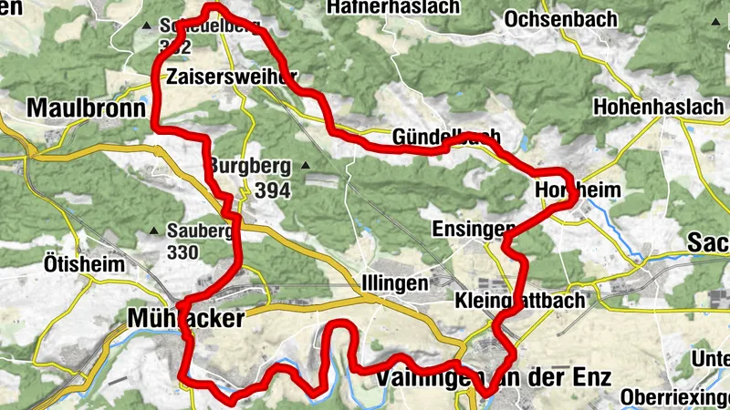 Kraichgau-Stromberg: Enz-Metter-Tour