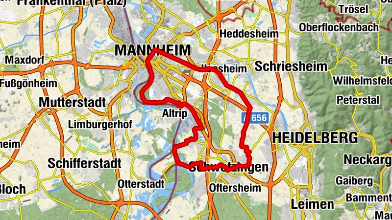 Zwei Flüsse Tour nach Mannheim