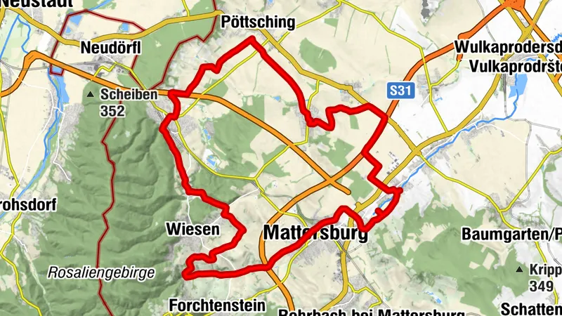 B32 Rosalia-Radwanderweg