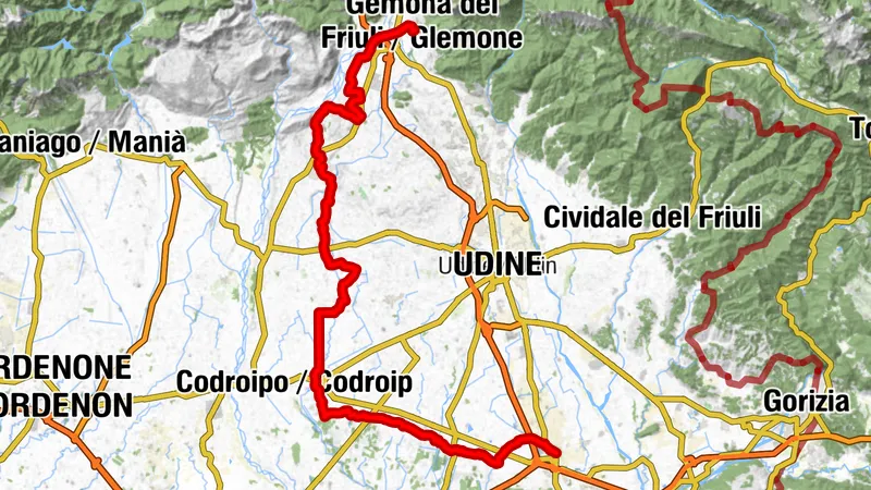 FVG7 Trasa rowerowa Friuli (C700)