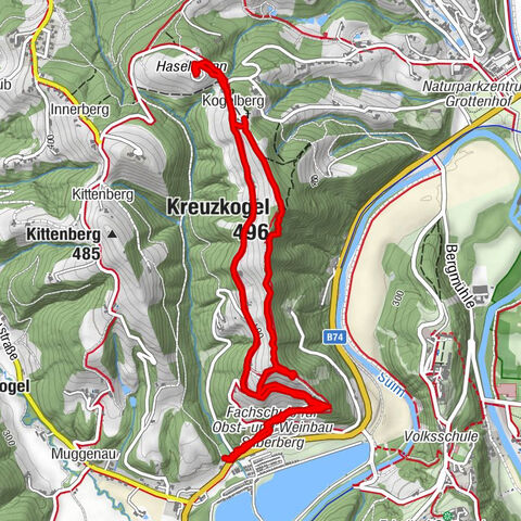 Kreuzkogelaussichtswarte Rundweg mit Hund