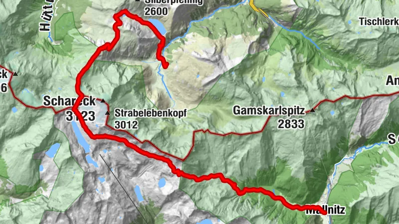 Sportgastein - Valeriehaus - Duisburger Hütte - Stappitz