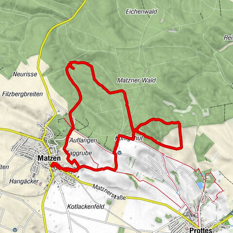 Matzner Hügel und -Wald