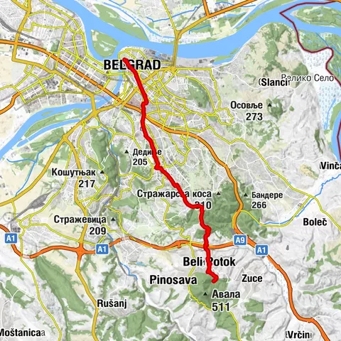 ST401 Belgrade - Avala