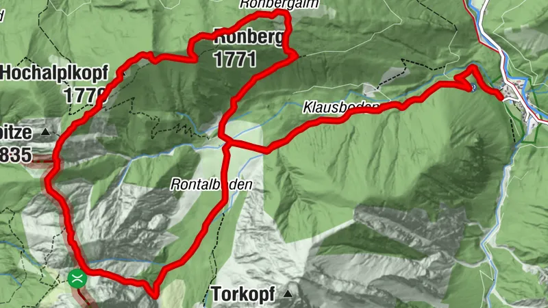 Ronberg, Hochalplkopf,Rappenklammspitze & Weichselkopf (T4/5) 