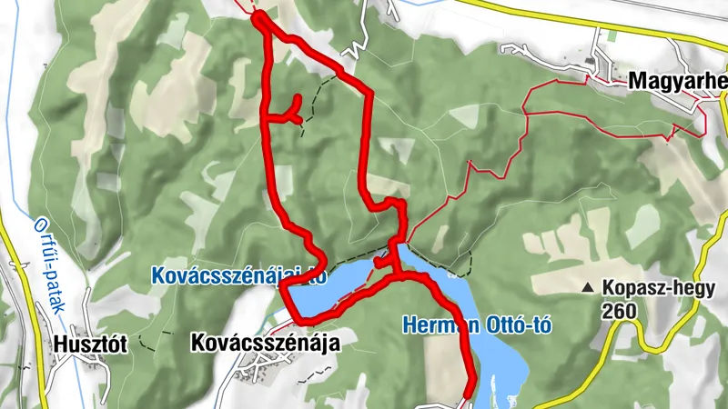 Kovácsszénájai tó mögött