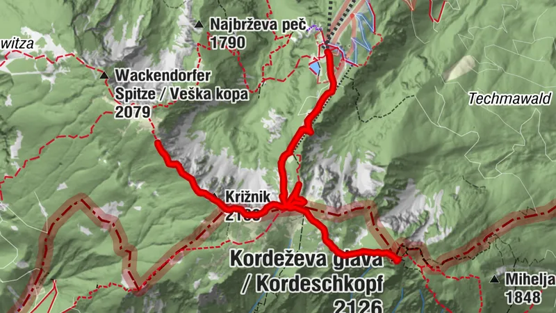 Gondel - Feistritzer Spitze - Kordeschkopf - Gondel