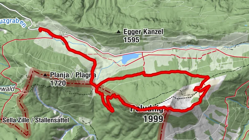 Eggeralm auf den POLUDNIG Rundweg