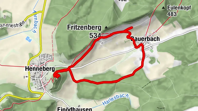 Grabfeld, Rundweg zur Henneburg