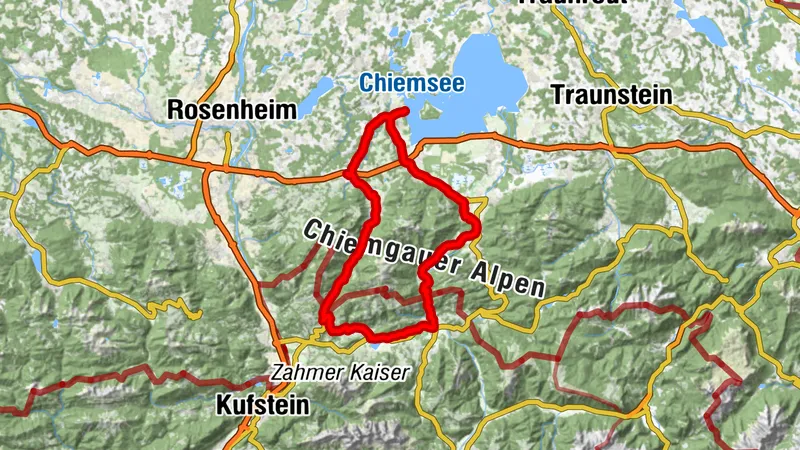 Chiemsee  - Walchsee - Chiemsee