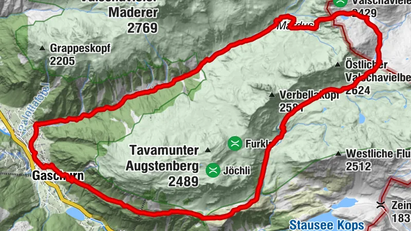 Gaschurn - Heilbronner Hütte - Wiegensee