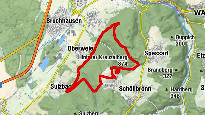 Von Sulzbach zu den Ettlinger Linien