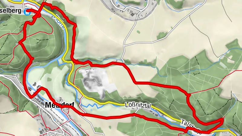 Von Hetzdorf durchs Flöha- und Lößnitztal