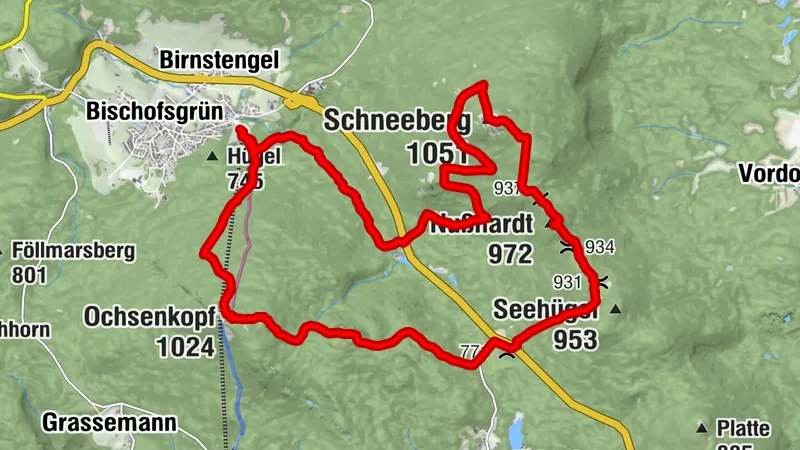 Schneeberg Nußhart Seehaus Ochsenkopf