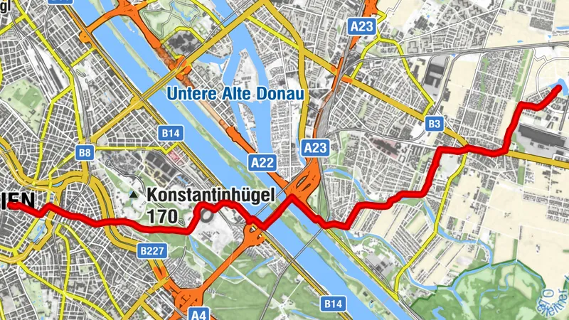 Stephansdom-Seestadt Spaziergang