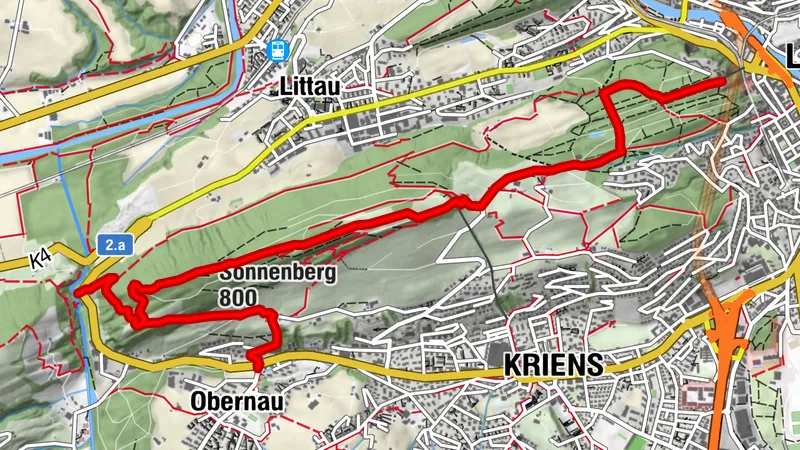 Vom Gütsch über den Sonnenberg nach Kriens