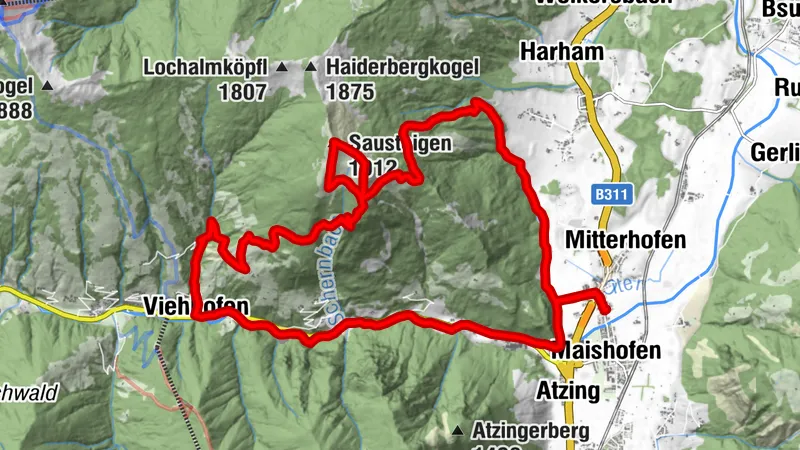 Maishofen, Sausteigen, über Viehofen zurück nach Maishofen