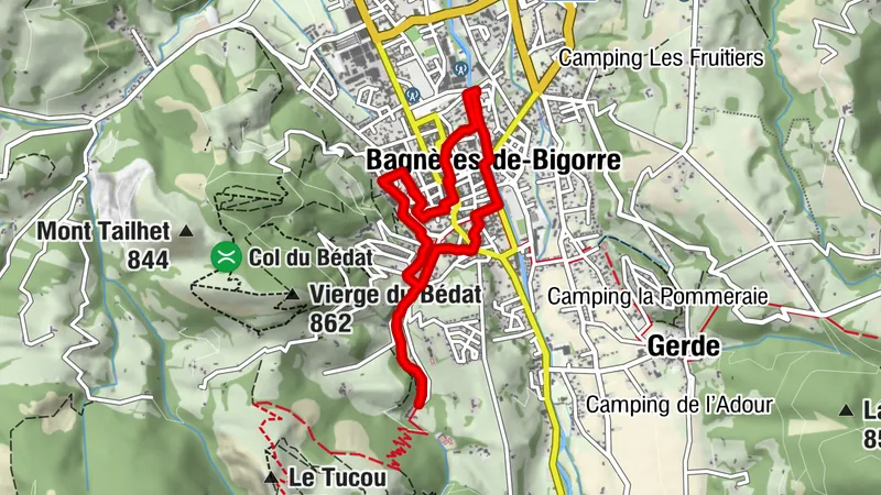 Bagnères de Bigorre au gré de l'Adour
