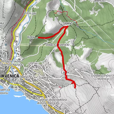 Crikvenica Ladvic to Kotor