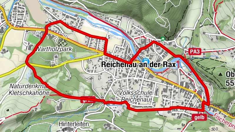 Tut gut step path - Reichenau running route
