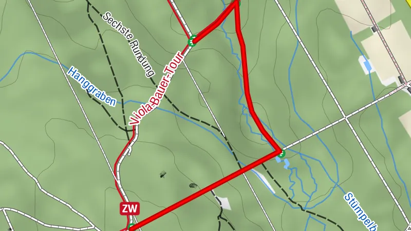 Umleitung Kammweg Etappe 08 - Flößzechenweg
