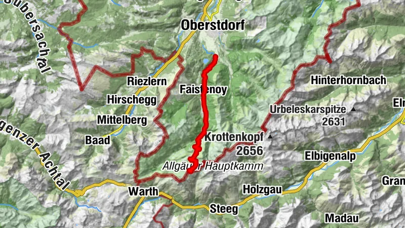 Dag 1 Oberstdorf naar rappenseehutte