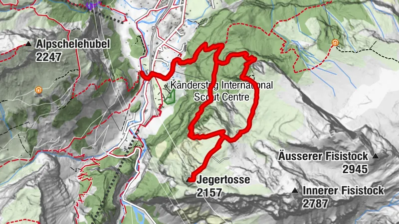 Kandersteg - Glameli - Jegertosse - I de Chiste