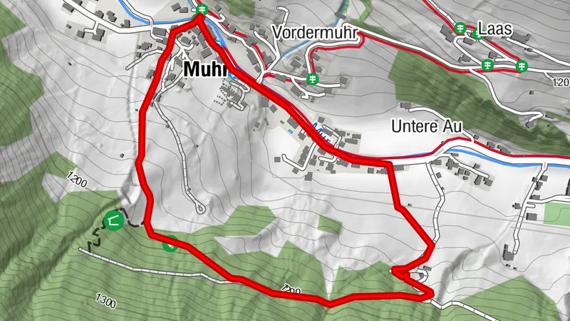 Muhr, Zauberwald mit alternativem Rückweg