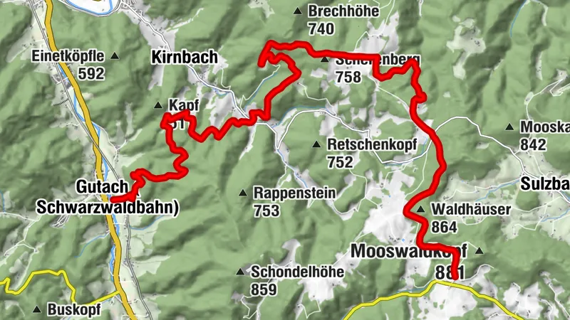 Etappe 1: Gutach nach Fohrenbühl – Kinzigtalsteig