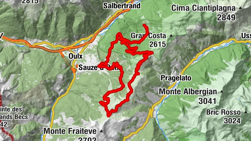 E-bike från Faure Sport via Montagne Seu och Colle Basset