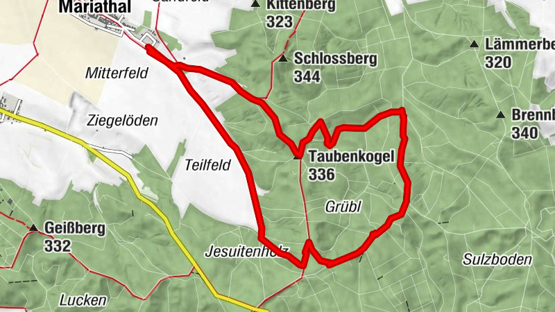 Mariathal Taubenkogel Hochstraße Wichtenkreuz