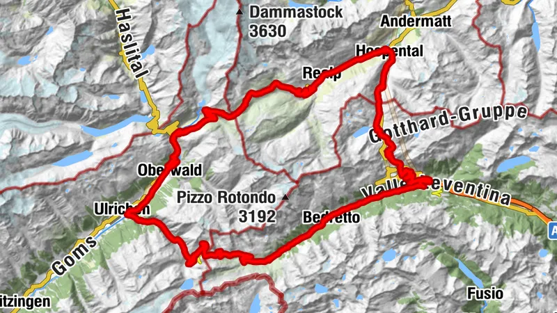 RadArena / St.Gotthard: Furka - Nufenen - Gotthard