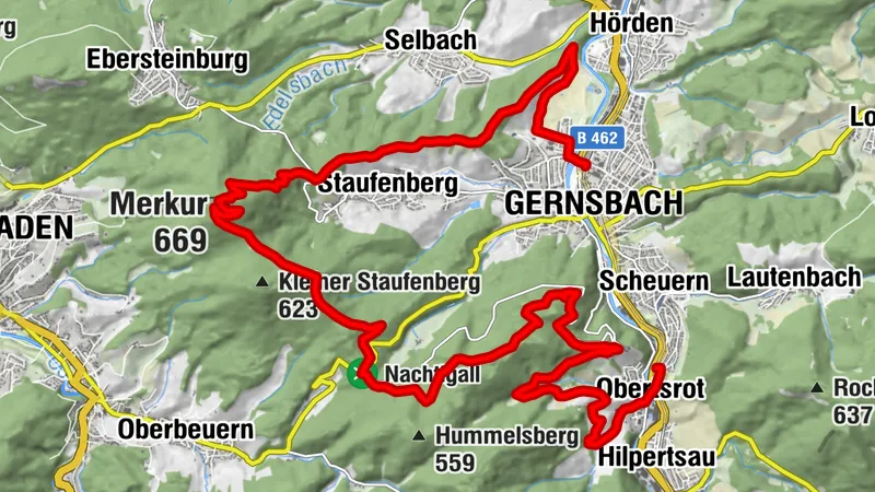 Obertsrot – Merkur – Gernsbach