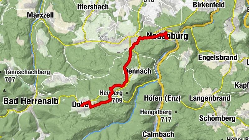 Neuenbürg – Schwanner Warte – Dobel