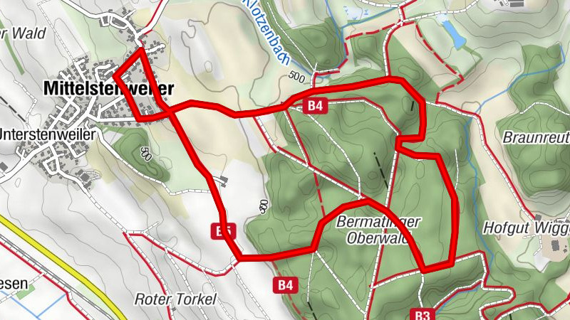 Wielemer Achtele (Viertele = 2 x laufen)