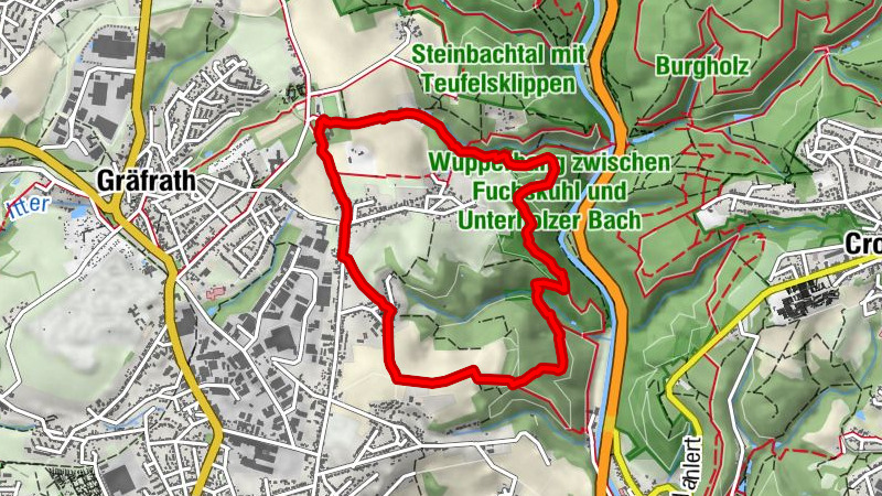A3 Wanderweg sauerländischer Gebirgsverein Sektion Solingen Wanderung in den Wupper Bergen
