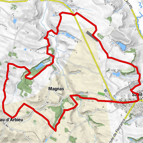 Saint-Clar - The Auroue loop