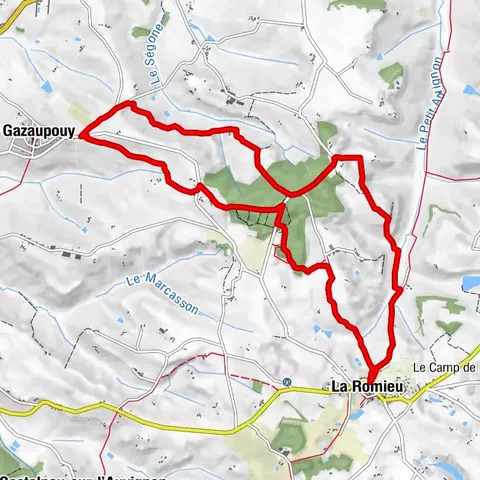 La Romieu - Across the Broutès