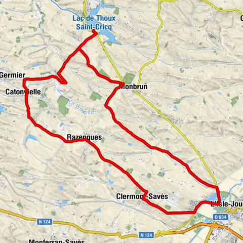 Towards the lake of Saint-Cricq