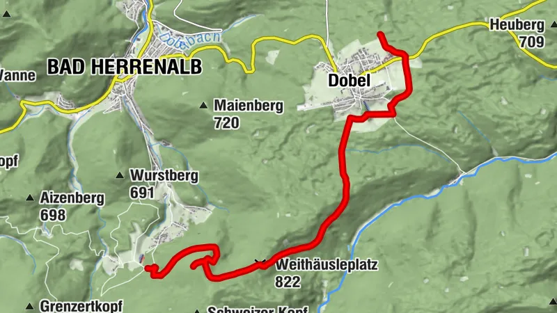 Trekking Schwarzwald Gaistal Talwiese - Camp Sonneninsel Dobel