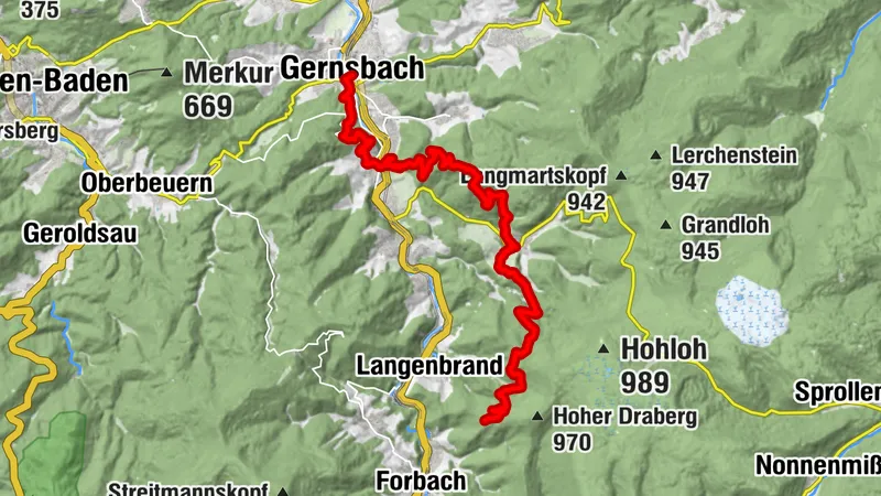 Trekking Schwarzwald Gernsbach - Camp Latschig (Murgleiter)