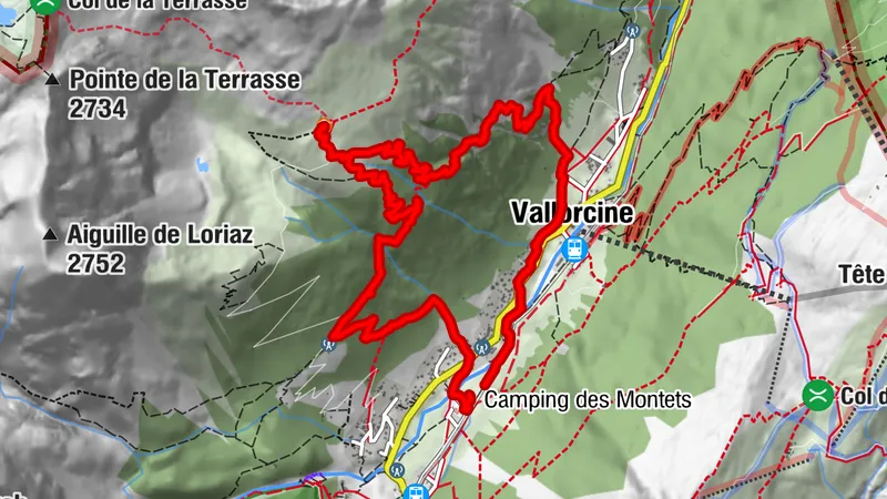 Refuge de loriaz a depart de camping des montets