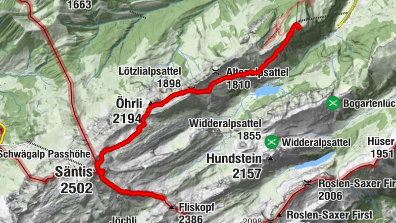 Berggasthaus Rotsteinpass - Säntis - Öhrli - Ebenalp