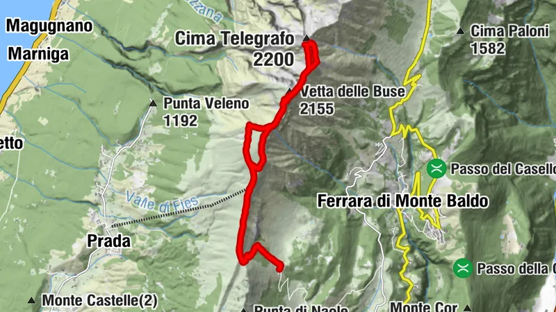 Malga Valfredda rifugio Telegrafo
