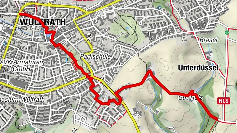 Zuweg Wülfrath Altstadt